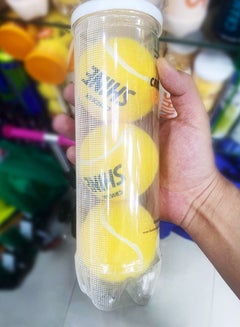 اشتري SHINE Tennis 3 Piece ATP Championship Tennis Balls Sport Set Yellow في الامارات