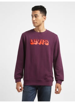 اشتري Men's Typography Maroon Crew Neck Sweatshirt في مصر