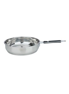 Buy Rocky stainless steel frying pan with silicone handle 26 cm in Saudi Arabia