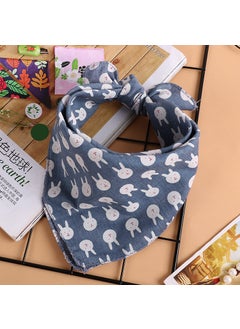 Buy Korean Fashion Kids Cotton Bandana ScarfRabbit denim blue Rabbit denim blue in UAE