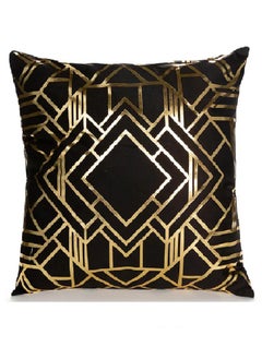 Buy Cushion Covers 18x18 inch for Home Decor Hot Stamping Sofa Cushion Pillow Cover (Enchanting Maze Pattern) in UAE