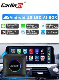 Buy 2024 CarlinKit CarPlay Ai Box Android 13 Octa-core Wireless CarPlay Android Auto Smart Car Multimedia Streaming TV Box in Saudi Arabia