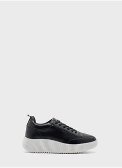 اشتري Textured Flatform Sneaker في الامارات