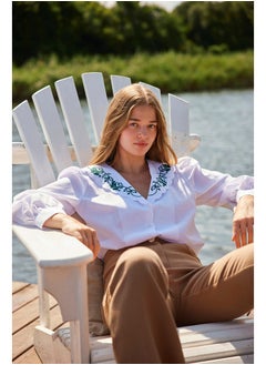 Buy Woman Blouse White in Egypt