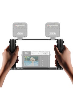 اشتري UURig R069 Universal Smartphone Video Rig Dual Handheld Grip Stabilizer for GoPro DSLR Camera with Cold Shoe for Mic في الامارات