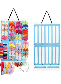 اشتري Bow Holder for Girls Hair Bows, Hair Clips Storage Hanger w/ 16 Ribbons, Hair Accessories Organizer, Wall Hanging for Girl Room 1 Item في الامارات