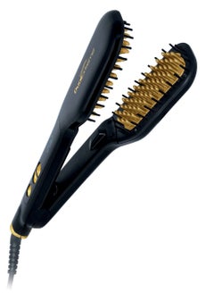 اشتري Dual Extreme Hair Straightener, Hair Straightening Brush, Dual Plates with 3D Ceramic Bristles في الامارات