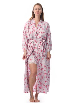 اشتري Elegant and Comfortable Sleepwear Robe Multicolour في الامارات