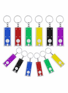 اشتري Mini LED Keychains Tiny Light Torch Flashlight Key Ring Dog Collar Light in Assorted Colors Portable Key Chain Flash Light for Camping Outdoor Equipment  12 PCS في الامارات