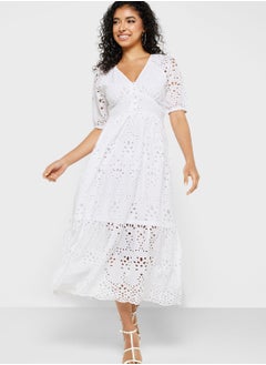 Buy Openwork Detail Dress in Saudi Arabia