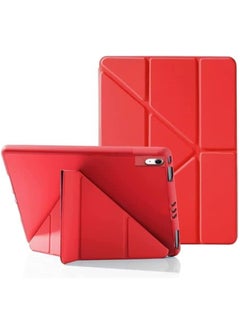 Buy Smart Folio Back Cover with Pencil Holder Compatible with Apple iPad 10.9 Inch 10th Generation 2022 Red in Egypt