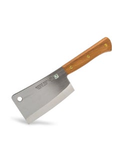 Buy Corrosion-Resistant Stainless Steel Cleaver Knife Silver and Brown 15 cm ‎1002-M2-6 in Saudi Arabia