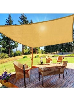 Buy Sun Shade Sail Rectangle Sun Shade Canopy Water Permeable UV Block Sunshade Sail Shade for Backyard Yard Deck Patio Garden Outdoor Activities Sunshade Cover in UAE