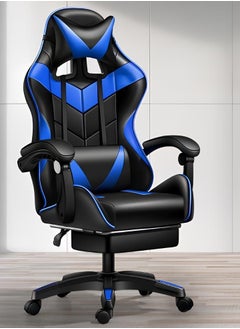 Buy Black And Blue Fixed Point Massage Gaming Chair Need To Be Assembled in Saudi Arabia