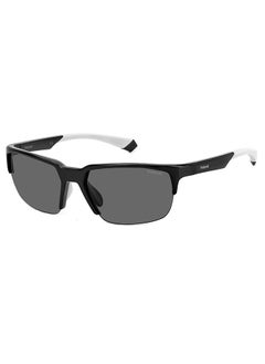 اشتري Unisex Rectangular Sunglasses PLD 7041/S  BLACKGREY 65 في السعودية