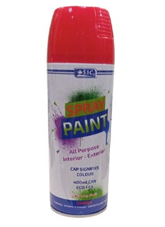 Buy Spray Paint All Purpose Interior-Exterior Red 400ML Can Eco Fill in UAE