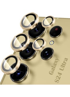 Buy GOLDEN MASK For Samsung Galaxy S24 Ultra Screnn Camera Lens Glass (Gold) in Egypt