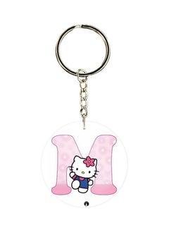 Buy Hello Kitty Letter M Printed Keychain in UAE