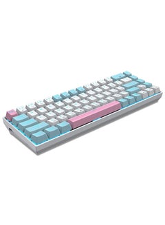 Buy Z-686 68key Blue Backlight Mechanical Gaming Keyboard White Blue-Blue Switches in Saudi Arabia