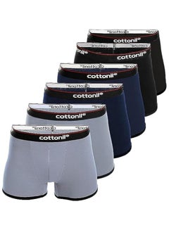 Buy Cottonil Set of 6 Everyday Boxer Multicolor in Egypt
