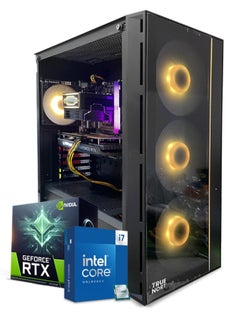 Buy True Nort Gaming PC, Intel Core i7-12700F ,RTX 4060 , 16GB RAM, 1TB SSD, Air Cooler 120 MM, 650 W PSU, Window 11 Pro, Black Case in UAE