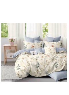 اشتري 6Pcs Bedding Set Solid Color Luxury Bedding Duvet Cover Set King Size Bed Set King Size Set في الامارات