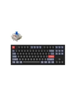 Buy Keychron Q3 QMK Custom Hot-Swappable Gateron G-PRO Mechanical Keyboard With Blue Switch & RGB - Carbon Black in UAE