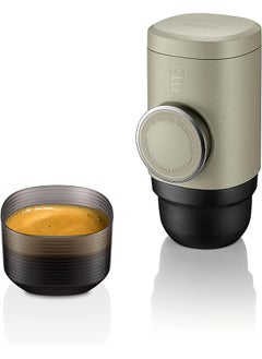 اشتري MINIPRESSO NS2 - Portable Espresso Machine for Coffee Capsules, Eco-Friendly, Made Using Biomass, 18 Bar Powerful Extraction, Ultra Light Weight, Integrated Water Tank System - Beige في الامارات