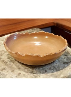 Buy Porcelain and porcelain bowl, microwave safe, handmade, size 21 in Egypt