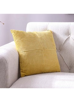 اشتري Ss24 Pearl Velvet Cushion Luxury Style Cushion Home Decorative Throw Pillows Cushion for Bedroom Sofa Living Room Yellow 45X45Cm Wl4613-2C-Y في الامارات