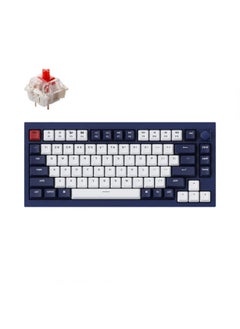 اشتري Q1-O1 QMK Gateron G-PRO Switch Mechanical RGB Keyboard, Knob, Red Switch and Costom Hot-swappable في السعودية