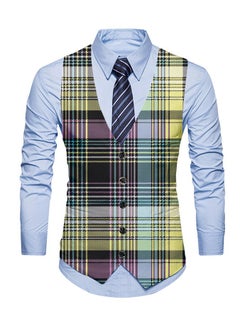 Buy New Fashionable Personalized Printed Men's Suit Vest in Saudi Arabia