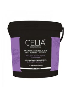 Buy Celia Sea Salt and Sugar Foam Scrub with Shea Butter and Lavender 700g in Saudi Arabia