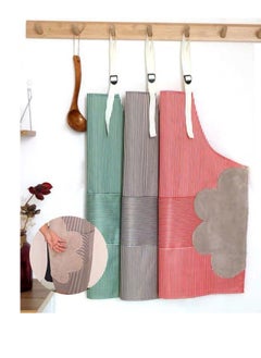 Buy Unisex Kitchen Apron, Waterproof And Adjustable With Pockets For Hand Wiping, Multi-Colored in Egypt