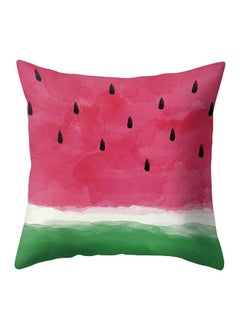 Buy Watermelon Design Throw Pillow Case Pink/White/Green in UAE