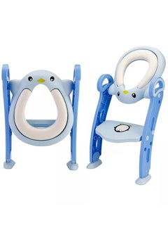 Buy Baby Adjustable Ladder Potty Chair Folding Training Toilet Seat in Saudi Arabia