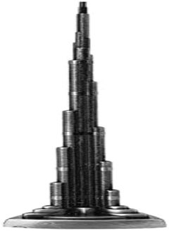 Buy Alloy Burj Khalifa Tower, 7.1In Plating Dubai Tower Model, For Bedroom Home in UAE