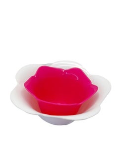 Buy Set of 2 Eco-Friendly Multi-Use Plastic Rose-Shaped Dining Plates in Egypt