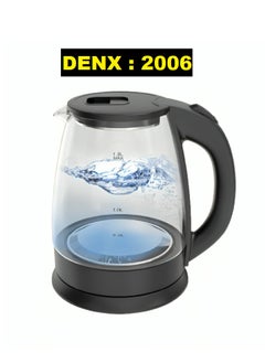 Buy Glass Electric Kettle Capacity 1.8 Liters 1500 Watts DX2006 in Saudi Arabia