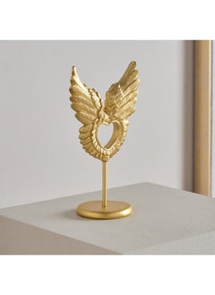 Buy Wren Polyresin Wing Heart On Decorative Accent 13 x 22.5 x 7.5 cm in Saudi Arabia