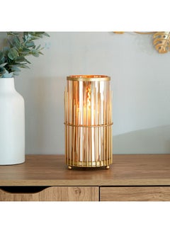 Buy Greg Metal And Glass Votive Candle Holder 13 x 26 x 13 cm in UAE