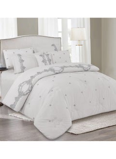 Buy 7-Piece Lace Embroidery Comforter Set,Lisa-008 in Saudi Arabia