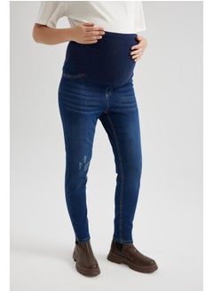 Buy Woman Skinny Fit Maternity Bottom-Denim in Egypt