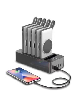 Buy WST 10,000 mAh 6 In 1 wireless Multiple Power Bank Station in UAE