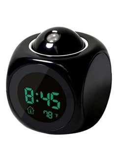 Buy LCD Projection Digital Alarm Clock Black 9.5 x 8 x 8centimeter in Saudi Arabia