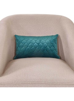 Buy Ogee Filled Cushion 30X50 Aqua in UAE