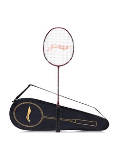 Buy Super Series 900 Strung Badminton Racket with Free Full Cover (84 Grams, Red/Grey) in Saudi Arabia