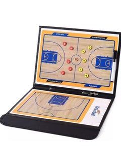 Buy Arabest Basketball Coaching Board - Professional Coaches Clipboard, Portable Strategy Coach Board Kit, Tactical Magnetic Board Kit with Marker Pen and Zipper Bag in UAE