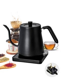 اشتري Electric Kettle, Coffee Teapot, Electric Teakettle 28oz/0.8L，304 Stainless Steel Kettle,1000W Rapid Heating,Auto Shutoff Anti-dry Protection,Black Handle في السعودية