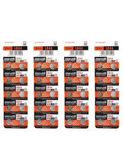 Buy 40-Pieces Maxell AG13 LR44 (A76) Alkaline 1.5V Batteries in UAE